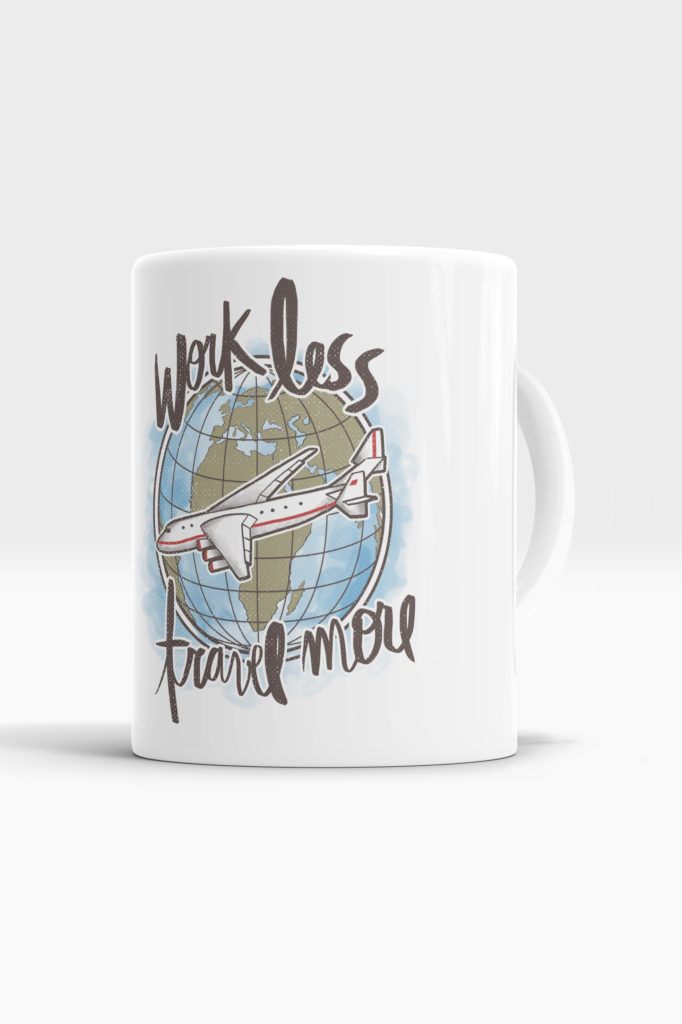 Conheça a linha de produtos do Destinos Imperdíveis! caneca travelmore