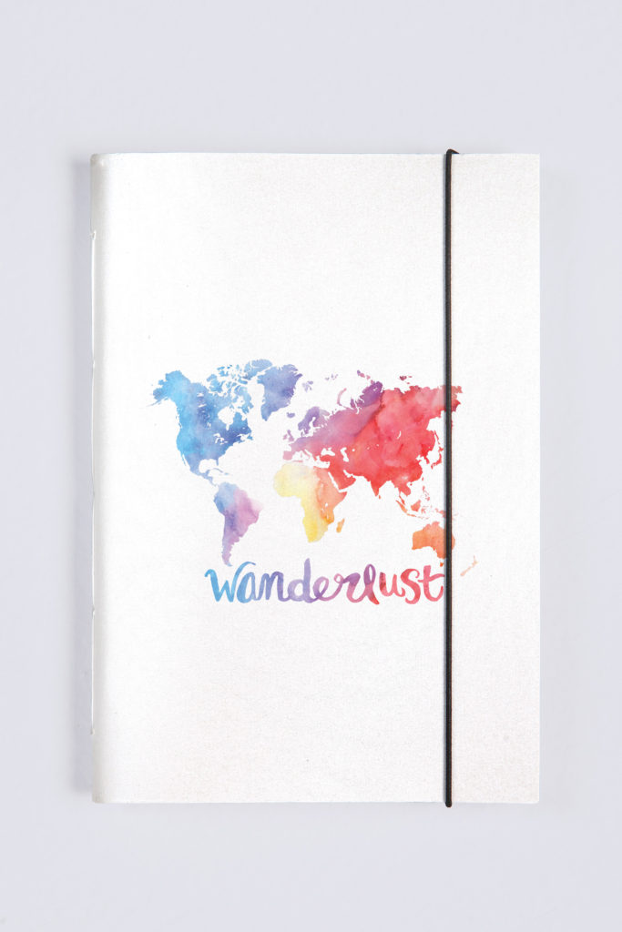 Conheça a linha de produtos do Destinos Imperdíveis! sketchbook wanderlust