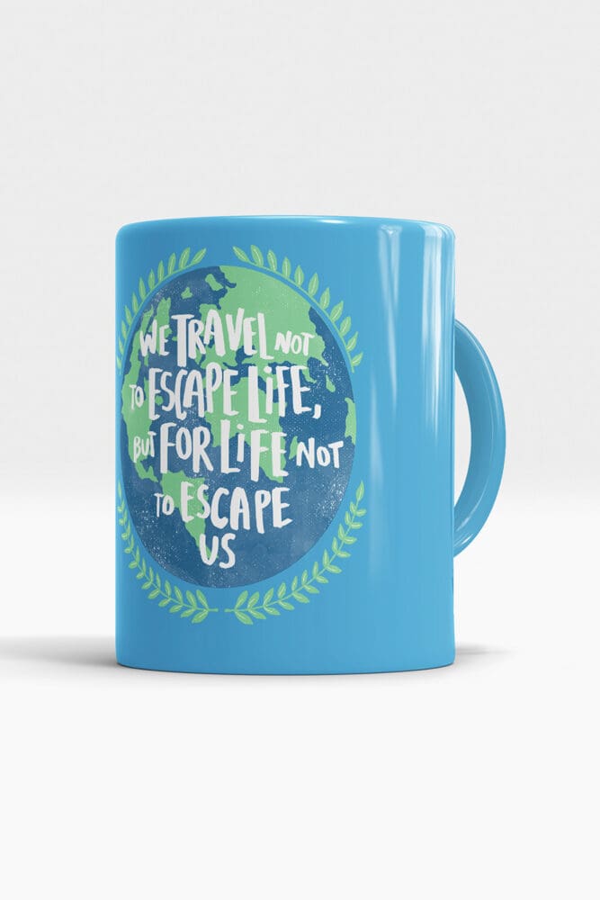 Nova coleção de produtos do Destinos Imperdíveis travel caneca