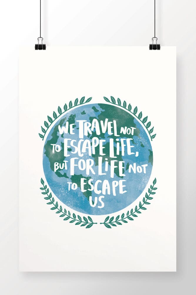 Nova coleção de produtos do Destinos Imperdíveis travel poster