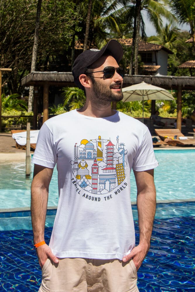 Nova coleção de produtos do Destinos Imperdíveis world camiseta masc