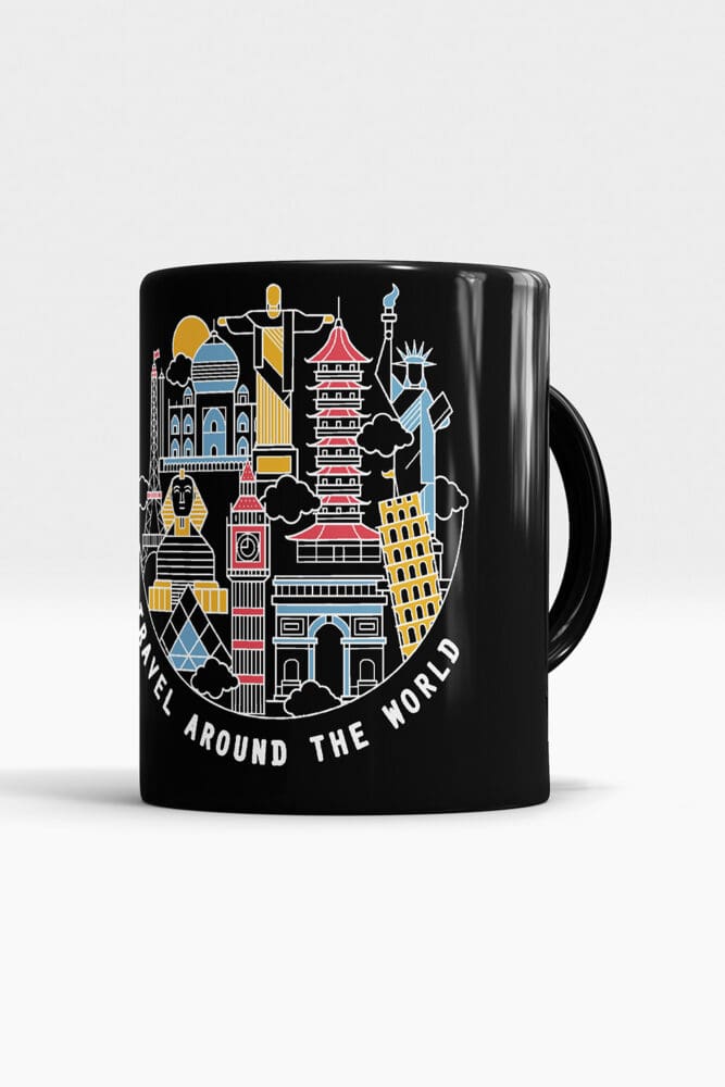 Nova coleção de produtos do Destinos Imperdíveis world caneca