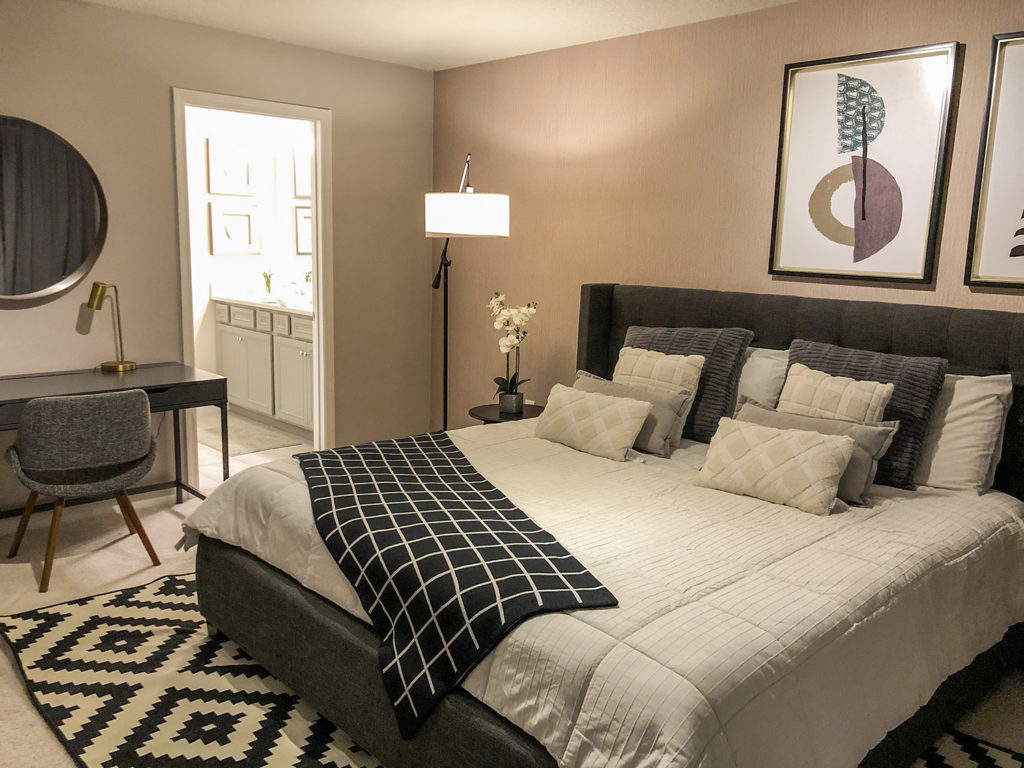 Cama em casa de condomínio em Orlando