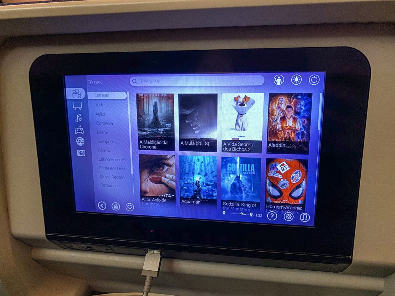 Sistema de Entretenimento da LATAM