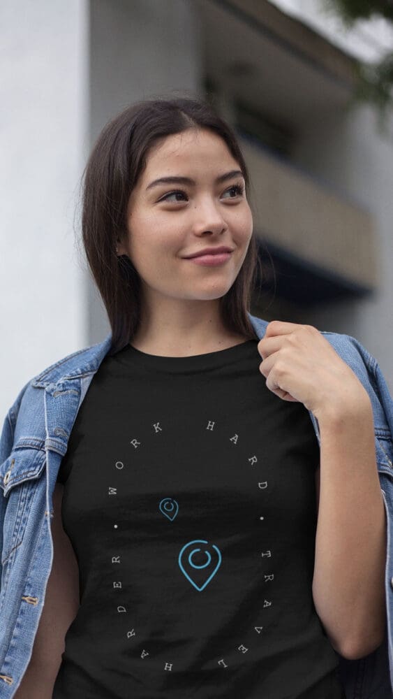 Camiseta com temas de viagem