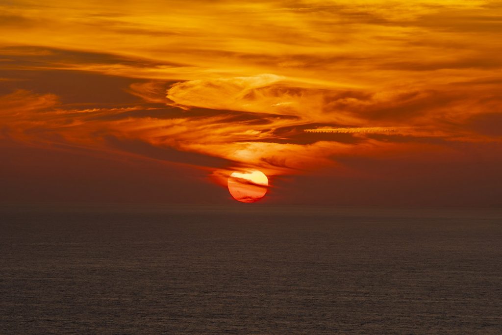 O pôr do sol incrível em Panama City Beach (Foto: Andy Spinelli)