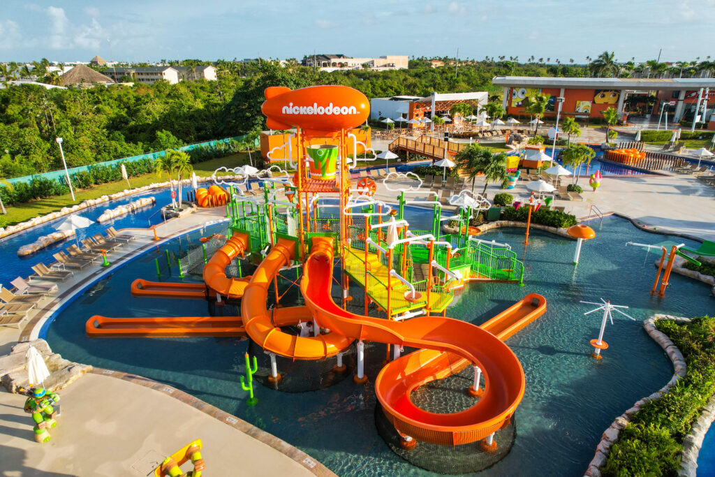 toboáguas em parque aquático de punta cana