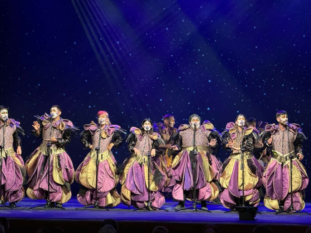 diversos bailarinos em show noturno