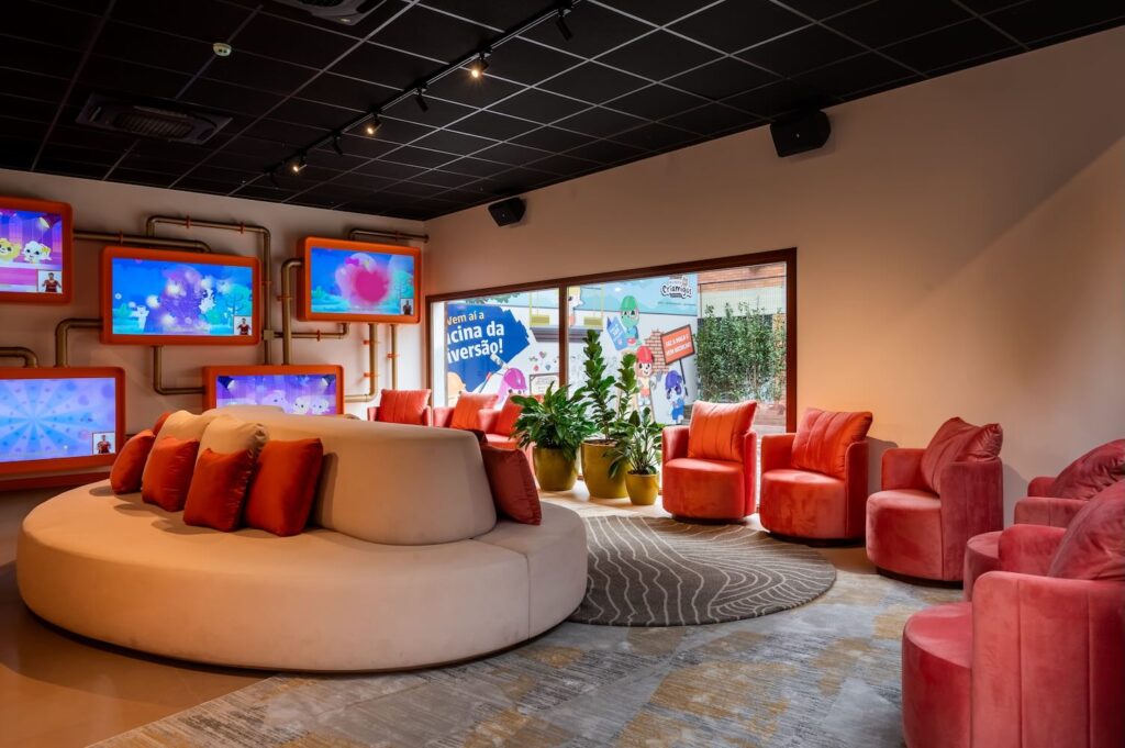 recepção tematica de um hotel infantil