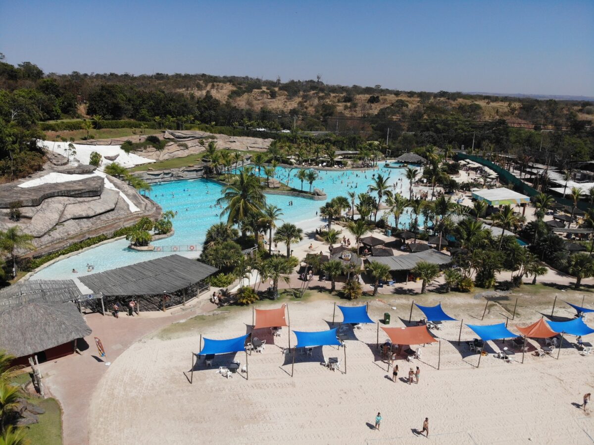 Praia do Cerrado vista de cima.